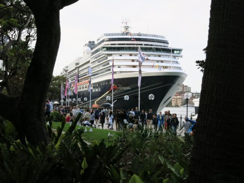 Oosterdam at Circular Quay on Sunday Morning
