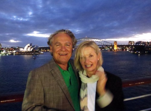 YM and I set sail....