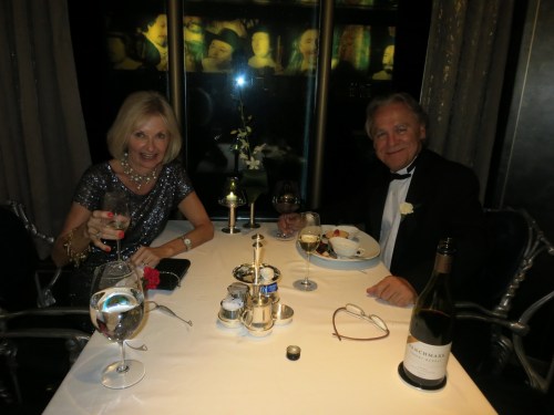 YM and I toasting Vassily