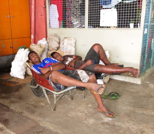 It's been a hard days night! Suva Market 