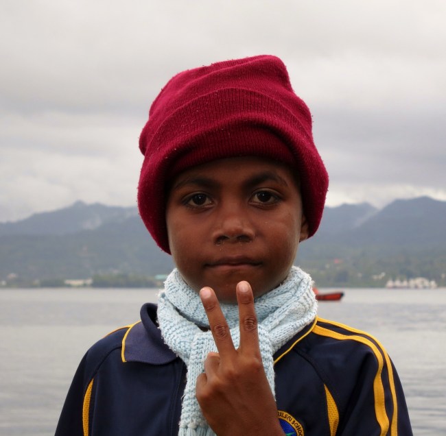 Peace sign or 'Piss-off' ?